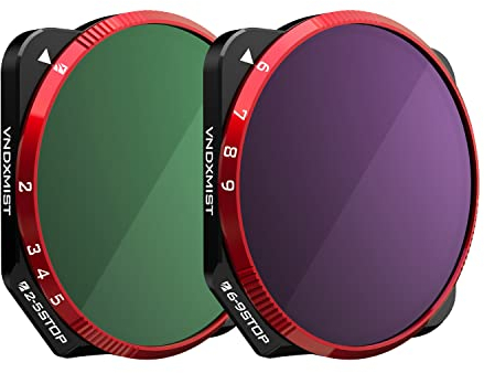 Freewell Variable ND (Mist Edition) 2-5 Stop, 6-9 Stop 2er Pack VND-Filter kompatibel mit Mavic 3/Mavic 3 Cine/Mavic 3E(Nicht Kompatibel mit Mavic 3 Classic/Mavic 3 Pro/Mavic 3 Pro Cine)
