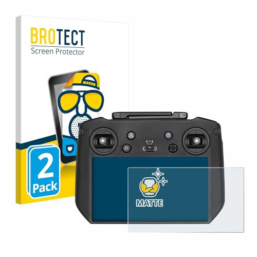 BROTECT Schutzfolie für DJI RC Pro | 2 Stück Entspiegelnder Displayschutz Made in Germany Matte Displayschutz-Folie Anti-Reflex Anti-Fingerprint Einfache Montage