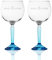 BestPlug 2 Stück Original Bombay Saphire Glas Gläser Ballonglas Ballongläser mit Logo transparent