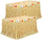 Fovths 2-Pack Luau Gras Tischrock Natürliche 9-Fuß x 29.5 Zoll Hawaii Tischrock für Tropische Hawaii Party Dekorationen Luau Party Kostüm Party, Stroh Gelb