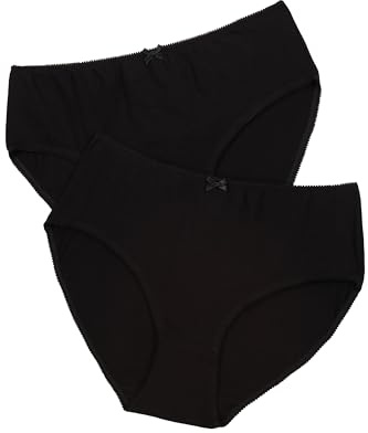 Ulla Popken Damen Slips, 2er-Pack Panties (2er Pack)