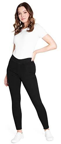 CityComfort Womens Jegging Jeans, High Waisted Stretchy Denim Leggings (Black, 18)
