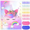 NEBURORA Pin das Horn auf dem Einhorn mit 30 PCS Hörner Einhorn Geburtstag Party Zubehör für Mädchen Geburtstag Partyspiel für Kinder