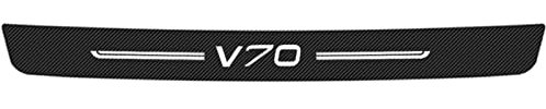EAGLEG Auto Ladekantenschutz für Vo-lvo AWD C30 S40 C70 S60 S80 S90 T6 V40 V50 V60 V70 V90 XC40 XC60 XC70 XC90, Kofferraum Stoßstangenschutz Kohlefaser Aufkleber Deko Zubehör - Selbstklebend, V70
