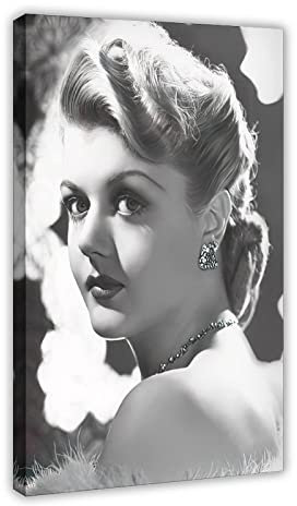 Retro Hollywood Filmstern Angela Lansbury Leinwandposter Wandkunst Dekor Bild Gemälde für Wohnzimmer Schlafzimmer Dekoration Rahmen Stil 60 x 90 cm