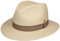 Mayser Chapeau en Paille Mathis Striped Band Chapeau de Soleil Chapeau de Plage (58 cm - Nature)