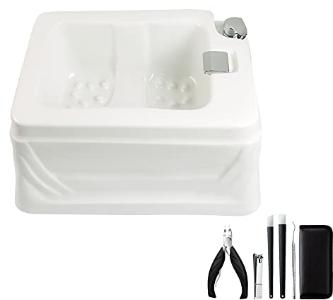 Fußsprudelbad Fussmassagegerät Fußbadewanne Mit Massage Für Fußstress Entlastung Fußbad Mit Massagefunktion Groß Fußwanne Waschschüssel Fußbecken Mit Fußreflexzonenmassage ( Size : Bath+pedicure )