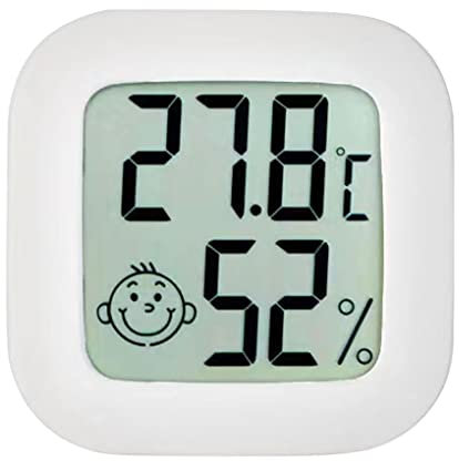 SUIOPPYUW Temperatur und Luftfeuchtigkeitsmesser, digitales Tischgerät, 50 bis 70 °C, genauer Sensor, Thermometer, Hygrometer, Babyzimmer, Haushaltsbedarf