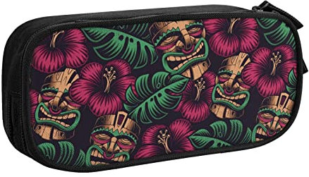 BAAROO Federmäppchen für Masken und Pflanzen, multifunktional, Make-up-Tasche, große Aufbewahrung, Schreibwaren-Organizer mit Reißverschluss für Büro, Reisen, #973, 21x9.5x5cm