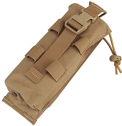 OAREA Molle Radio Pouch Airsoft PRC 152/148 Drop-Down Walkie Talkie Radio Tasche Jagd Paintball Taktische Radio Halter Pack (Color : CB, Size : M)