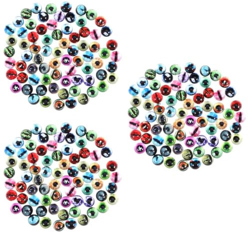 EXCEART 150 Stk Rundes Glas Karabinerhaken Aus Glas Fliesen Anhänger Schmuck Handwerk Ornamente Glas Chakra-perle Transparent Flache Rücken Glas Edelsteine handwerk Opal Knopf Kuppel