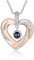 lorajewel Kette mit Bild Personalisierte Projektion Foto Kette Personalisierte Kette Damen Herren Kette mit Foto Personalisierte Geschenke für Mutter Tochter Freund Frau Freundin (C)