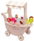 HYGRAD Wooden Ice Cream Toy Shop Kids Educational Early Years Wooden Ice Cream Cart Vendor Toy Role Play Ice Cream Shop Gift For 3-6 Year Olds