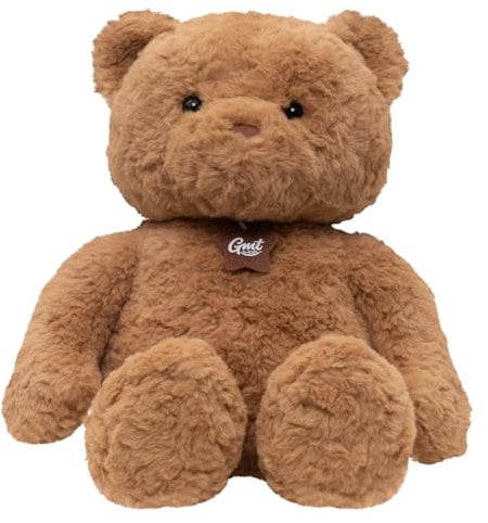 GMT for Kids Kuscheltier Teddybär,Lustige Spielzeug Plüschtier für Kindergeburtstag Geschenke, 28cm großer Plüschbär für Schulrucksack Dekoration,Großer Stofftier Spielzeug für Jungen,Mädchen-Braun