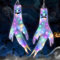 Wzone Halloween decoración al Aire Libre Fantasma windsocks Banderas, 2 Piezas Horror decoración jardín, Colorido Fantasmas Brillantes Colgando decoración para Interior al Aire Libre jardín
