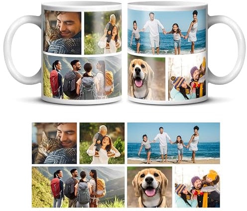 Panther Print Personalised Custom Photo Mug - Add Your Own Image, Text, Logo - Customisable 11oz Coffee Cup, Gift for Birthdays, Holidays, Weddings - Durable Ceramic, Dishwasher & Microwave Safe