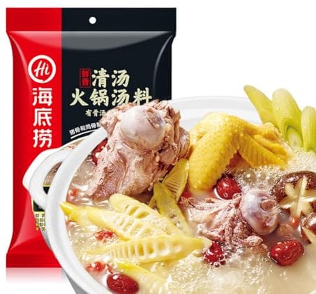 McKona Authentic Hot Pot Base, A Variety of Flavors To Choose From, Enjoy A Different Delicious Experience (Clear soup flavor 110g)