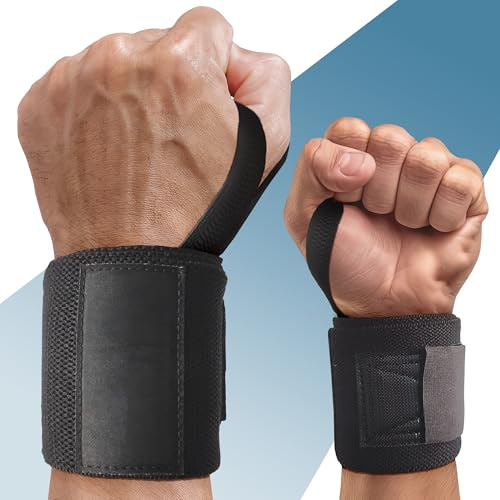 PORTENTUM Handgelenk Bandagen - Wrist Wraps - Handgelenkbandage für Fitness, Handgelenkstütze, Bodybuilding, Crossfit & Kraftsport