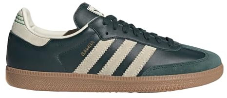 Adidas Originals Samba, Botines de fútbol para hombre, color verde, sombra, blanco crema, talla 39 1/3 EU