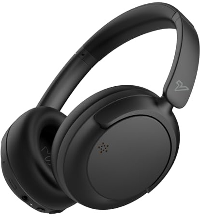 VOKALEN Hyper GO Wireless Over-Ear Noise Cancelling Headphones with Mic, Spatial Audio, 60H Playtime, Bluetooth Headset, Ultra-Lightweight for Travel, Work, Study (Black)