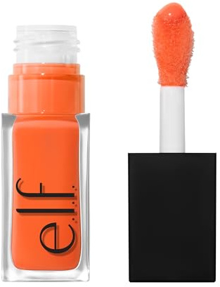 e.l.f. Glow Reviver Plumping Lip Oil, Tinted Lip Plumper for a High-Shine, Plump Finish, Infused with Jojoba Oil, Vegan & Cruelty-Free, Dreamsicle