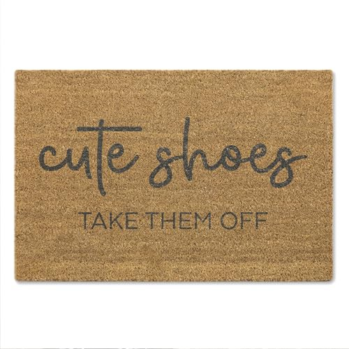 A1 Graphics Ltd Cute Shoes Take Them Off Doormat Funny Entryway Mat, Modern Home Décor, Humorous Front Door Gift