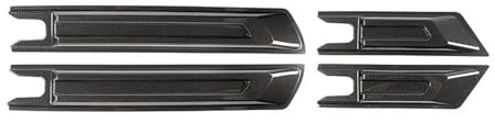LLYUVXYJ Adesivi decorativi antigraffio per portiera auto in ABS, compatibili con Jeep Wrangler JL JT Gladiator dal 2018 in poi(Carbon Fiber Black)