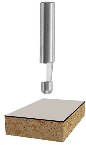 BOSCH 85286 Solid Carbide 7-1/2-Degree by 1/4-Inch Cut Length Bevel Trim Bit