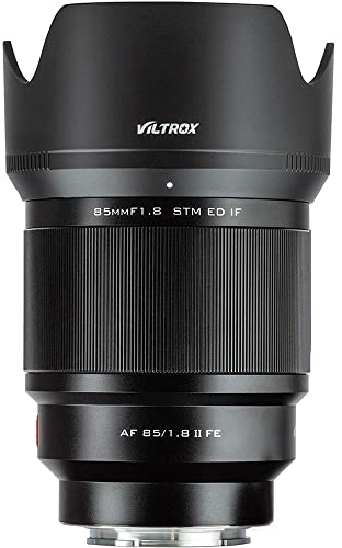 Viltrox FE-85 F1.8 II Autofokus-Objektiv kompatibel mit Sony E Mount Kameras, hohe Lichtstärke, ideal für Porträts