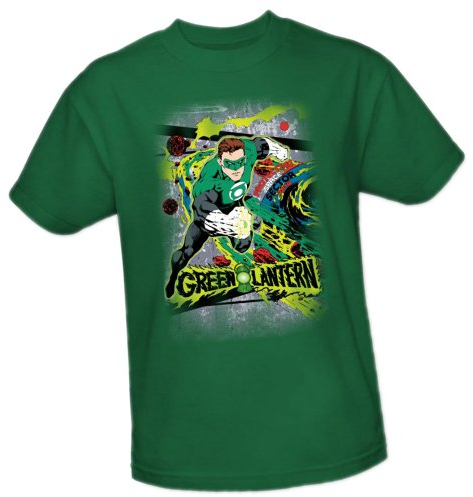DC Comics Space Sector 2814 - Linterna Verde Camiseta para Adulto - Verde - X-Large