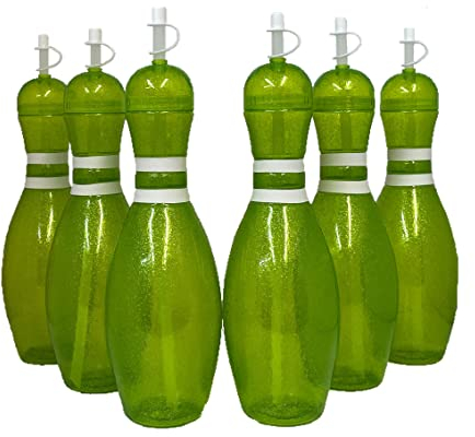 Sierra Novelty Bowling Stuff Wasserflaschen, groß, Grün, 6 Stück