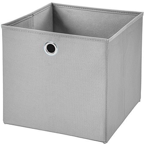 CM3 1 Stück Hellgrau Faltbox 32 x 32 x 32 cm Aufbewahrungsbox faltbar