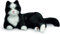 Ageless Innovation Joy For All Interactive Pet Katze – Naturgetreues, realistisches Haustier mit weichem Fell und beruhigendem Schnurren. Ohne Montage – Schwarz-weiß