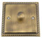 Antique Brass Georgian LED Dimmer 1 Gang 250w