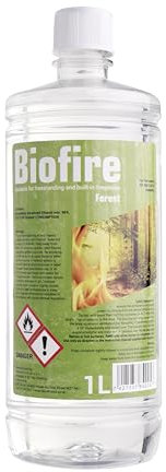 Bioethanol Scented liquid Fuel Eco Line Premium Grade Quality, Clean Burn 1L Containers (Forest, 1L)