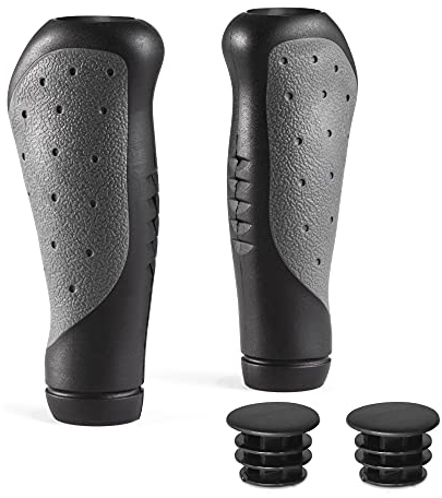 PRUNUS Fahrradgriffe Ergonomisch, Fahrrad Griffe/Lenkergriffe MTB aus Rutschfestem Gummi, 22mm Fahrrad Lenkergriffe Für MTB-Mountainbike, Rennrad, Trekkingrad, Scooter (125mm+125mm)