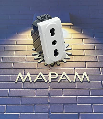 Frutti Bianco Compatibili con supporti 3 4 7 moduli Bticino Living Light LN4703 / Air LN4703C / International L4703 Presa Bivalente Shuko Interruttori Dimmer (Presa Bivalente)