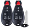 VERYOH 2 Stück Auto Keyless Entry Funkschlüssel, Schwarz, Kunststoff, Kompatibel mit 2008-2016 Chrysler Town und Country/Dodge Grand Caravan, Ersatz für P/N: M3N5WY783X IYZ-C01C (6 Tasten)