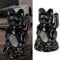 Cepewa Winkekatze Glückskatze | Polystyrol H12cm schwarz asiatisch batteriebetrieben | Glücksbringer Dekokatze (1 x Winkekatze 12cm)
