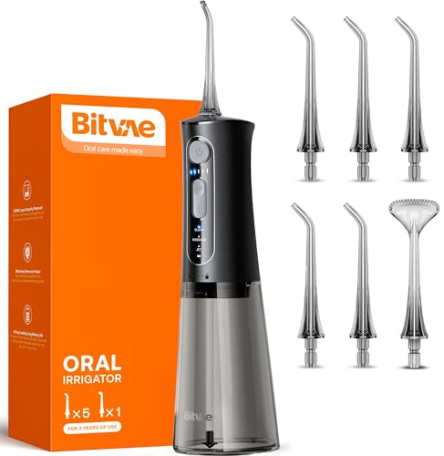 Bitvae Water Dental Flosser for Teeth, Cordless Water Teeth Cleaner Picks