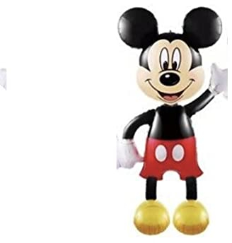 madeokoltd Ballons géants Mickey Minnie Mouse en aluminium pour fête d'anniversaire 110 cm (Mickey Mouse – Rouge/noir) (82)