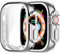 2 Pezzi HANKN Cover per Apple Watch Ultra 49mm Proteggi Schermo Custodia, TPU Morbido Copertura Completa Iwatch Case Antiurto Cover (49mm, Argento)