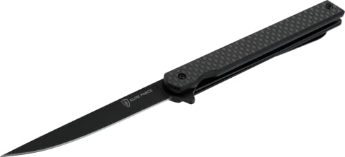 Elite Force EF172, Kugelgelagerte Klinge aus beschichtetem 440A, Klingenöffnung per Flipper, Linerlock-Verriegelung, Clip (Tip-up/r) abnehmbar