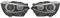 DM Autoteile 136999 H7 Scheinwerfer Set Schwarz + Facelift Design kompatibel für BMW 1er F20 F21 bis Bj 2015