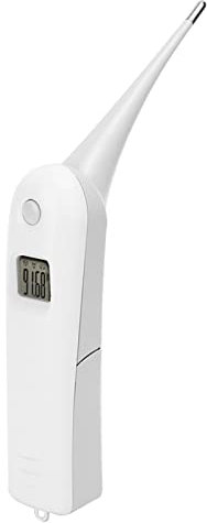 Haustier Thermometer, Fieberthermometer Hund Veterinär Elektronisch für Schweine Rinder Schafe Digitales Aquarium Genaue Temperaturmessungen Mit Wasserdichter Flexibler Runder Spitze für Hunde Pferde