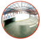 Miroir convexe 60cm, miroir de rue avec 130° grand angle, réglable miroir routier, miroir sortie garage pour allée, parc - miroir de circulation pour l'intérieur et l'extérieur