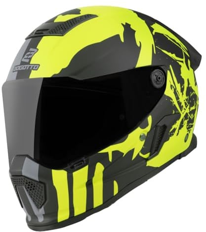 Bogotto Rapto Demon Helm, grau/gelb matt, XS