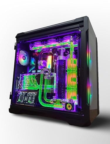 VIXIA High End Custom Watercooled Gaming PC - Intel Core i9 14900K - Gigabyte GeForce RTX 4090 - Corsair DDR5 64GB - Samsung 990 Pro PCIe4.0 NVME 2TB - Dual Cooling - VXF-20B 2