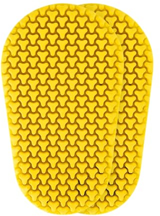 ASPIDEX Ginocchiere moto per motociclisti Protezione anca e ginocchio Livello 1 (Giallo, Taglia unica)