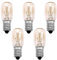 tinshow 15W E14 Screw Salt Lamp Bulbs 230V, 5Pcs Scentsy Mini Wax Warmer Light Bulb Small Edison Screw SES Pygmy Bulb Warm White 2700K Dimmable T20 Fridge Oven Microwave Wax Burner Replacement Bulbs